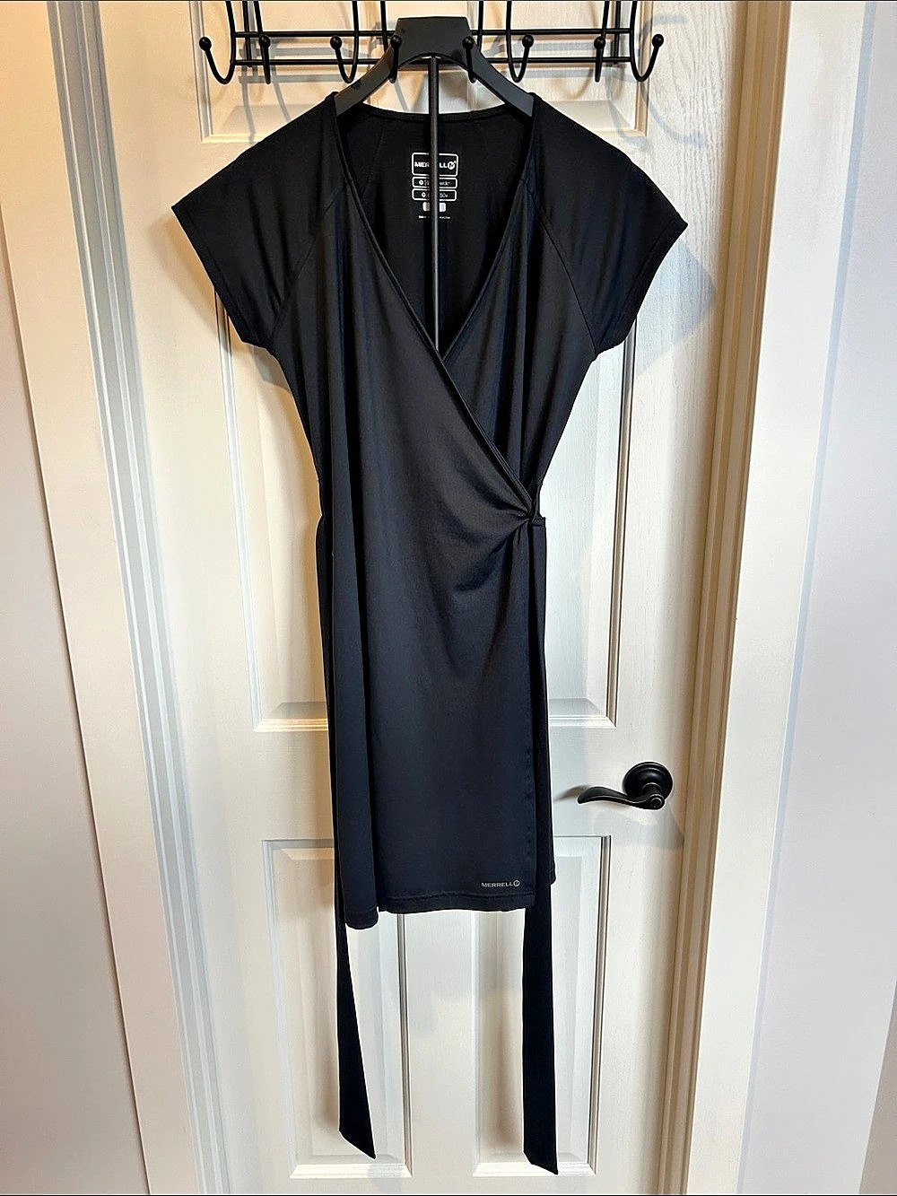 Merrell Black Wrap Dress Size Medium Like New